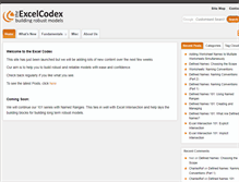 Tablet Screenshot of excelcodex.com